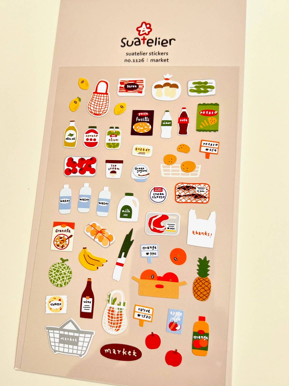 01126 MARKET STICKERS - homesewn