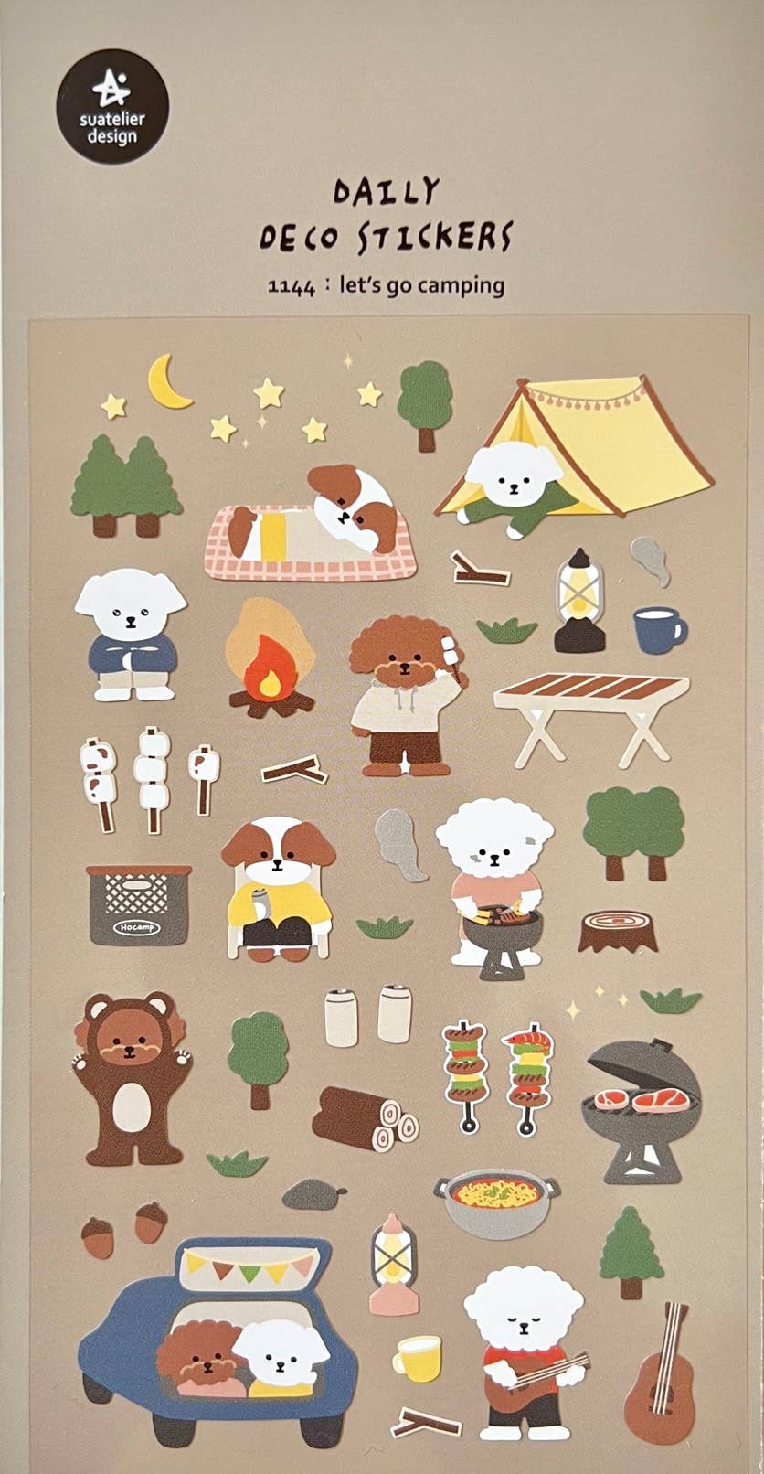 01144 LET'S GO CAMPING STICKERS - homesewn