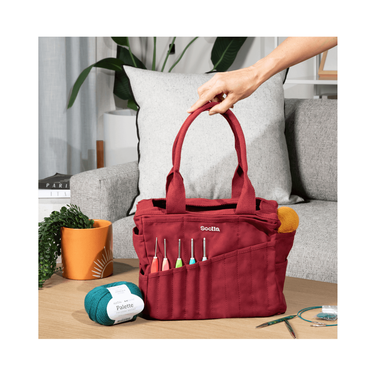 Soolla Studio Artist Bag, Becca Sands, Crochet Project Bag