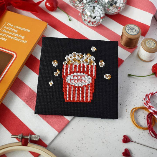Popcorn Mini Cross Stitch Kit