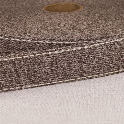 1 1/4" Cotton Webbing - Mottled with Stitching - Sold by the 1/4 Yard - homesewn