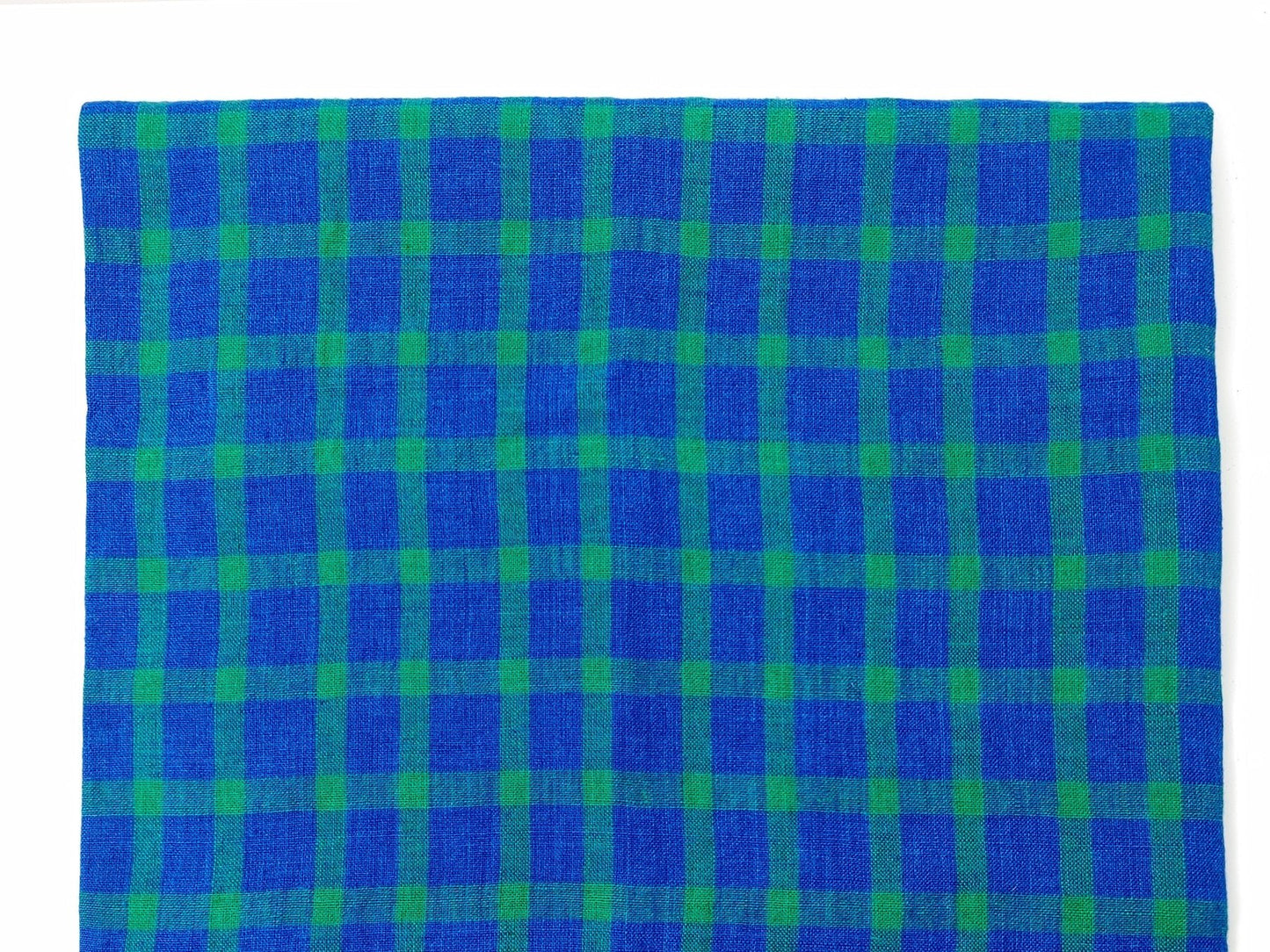 100% Linen - Gingham Fabric 52" wide TLL - homesewn