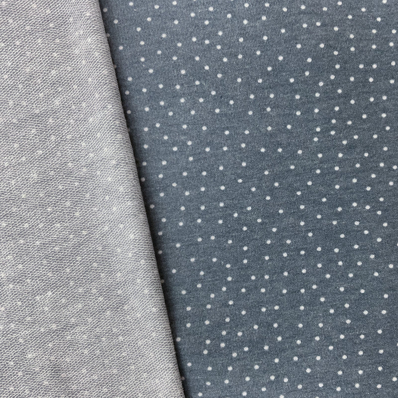 Dotty Poly Rayon Stretch Dot French Terry Knit 58" wide - Sold by the 1/4 Yard