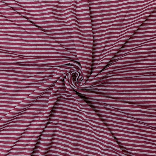 Rayon Spandex Stripe Jersey Knit 58" wide - Sold by the 1/4 Yard