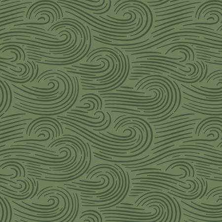 108" ORGANIC Naturally Wild - Spring Breeze - Green - homesewn