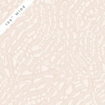 108" ORGANIC Neverending Seashell Seaside Wide Back - Beige - homesewn