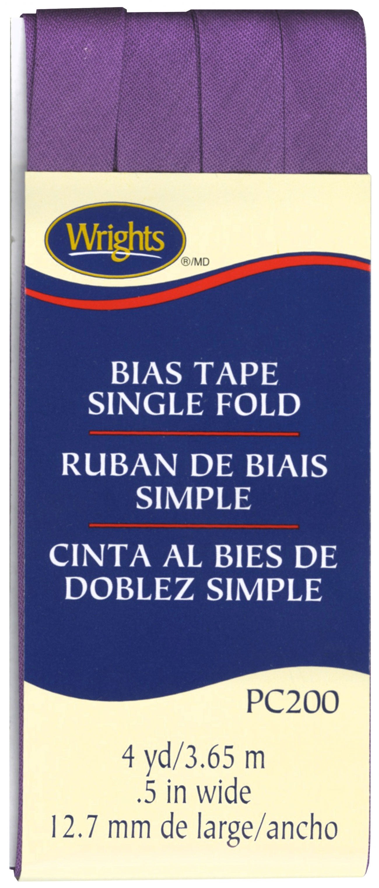 Single Fold Bias Tape Purple