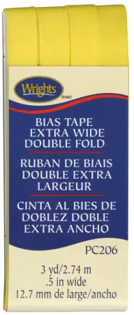 Wrights Extra Wide Double Fold Bias Tape 1/2" x 3 yards