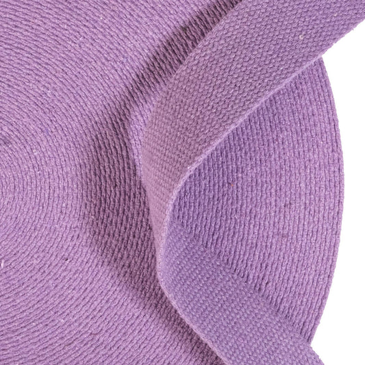 1.5" x 50 Yard Purple Heavy Cotton Webbing / Bag Belt Sewing - homesewn