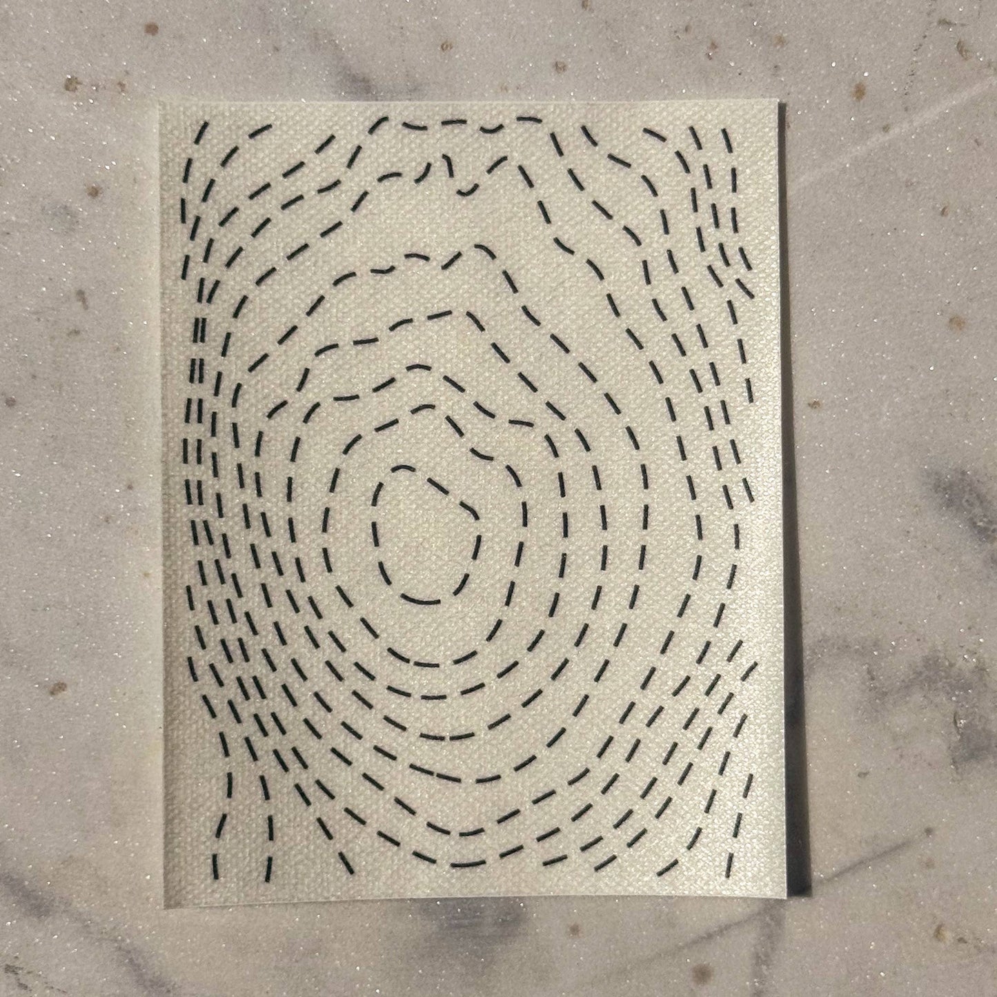 Suminagashi - Minimal Mending + Embellishment Transfer