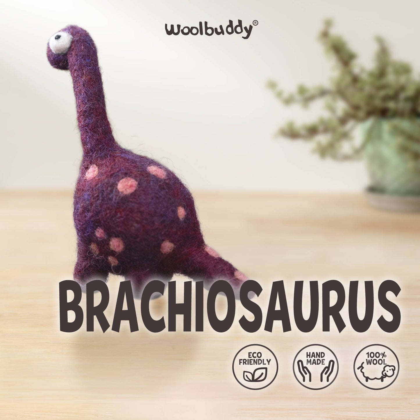 Beginner Brachiosaurus Needle Felting Kit – DIY Craft Gift