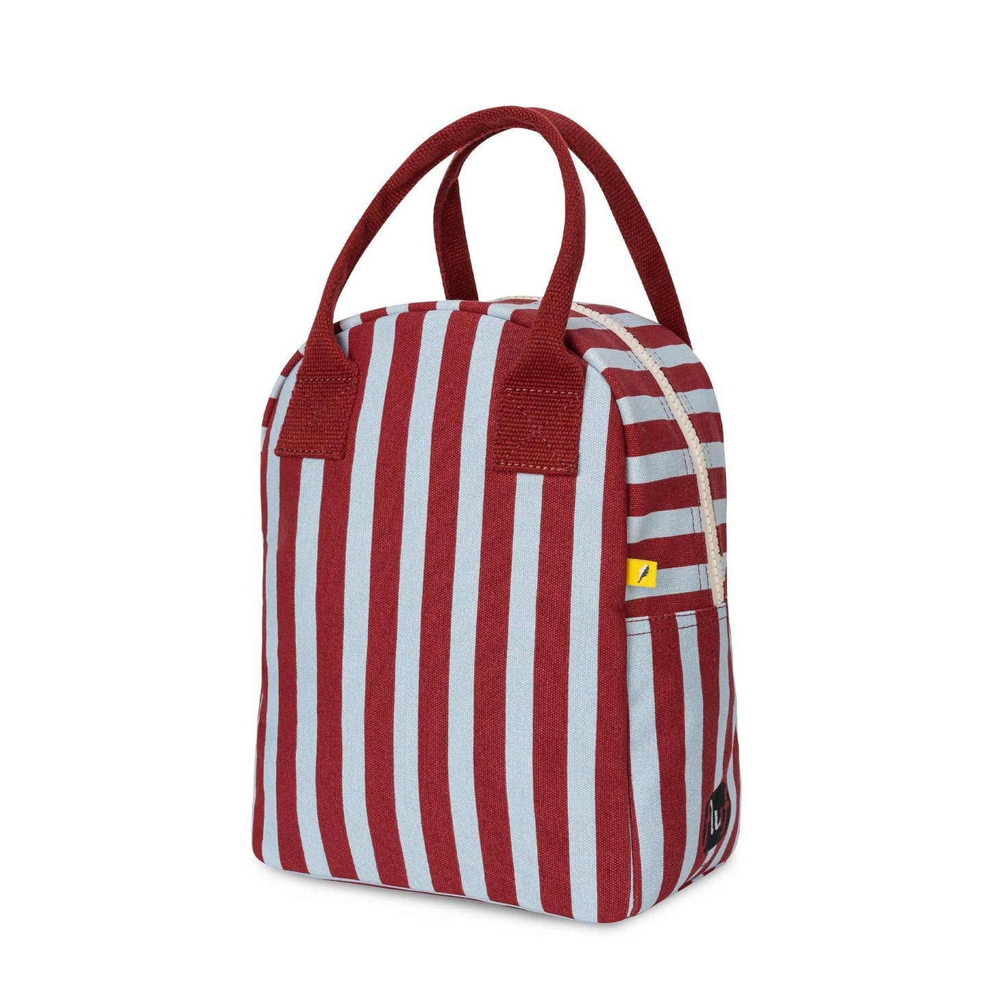 Handled Project Bag - Awning Stripe Chili Pepper
