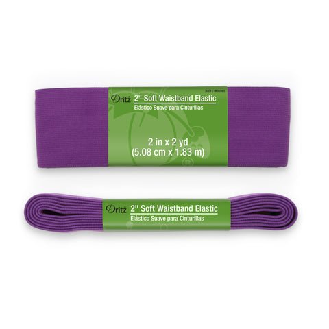 2" Soft Waistband Elastic - Violet - homesewn