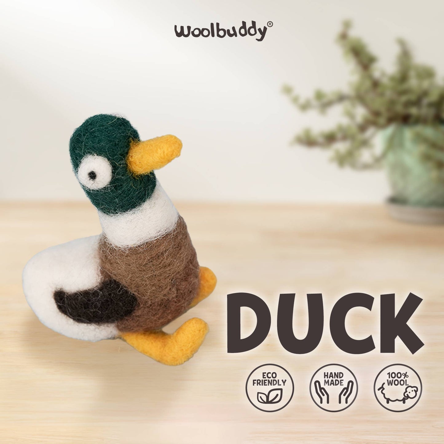 Beginner Duck Needle Felting Kit – DIY Craft Gift