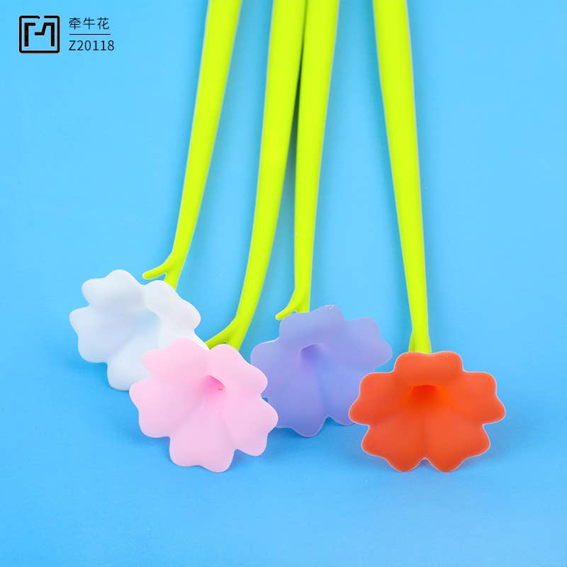 22715 Morning Glory Flower Wiggle Pad Gel Pen - 48 - homesewn