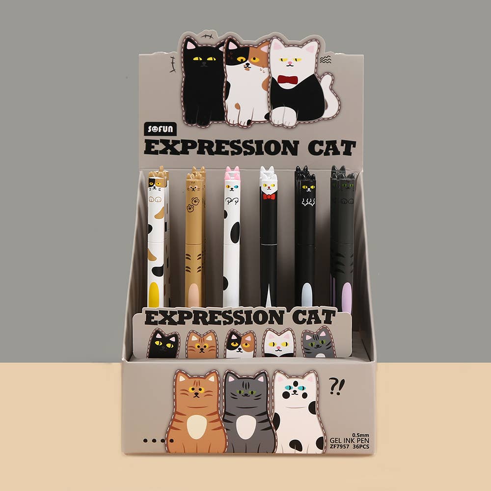 22728 Expression Cat Gel Pen - 36 - homesewn