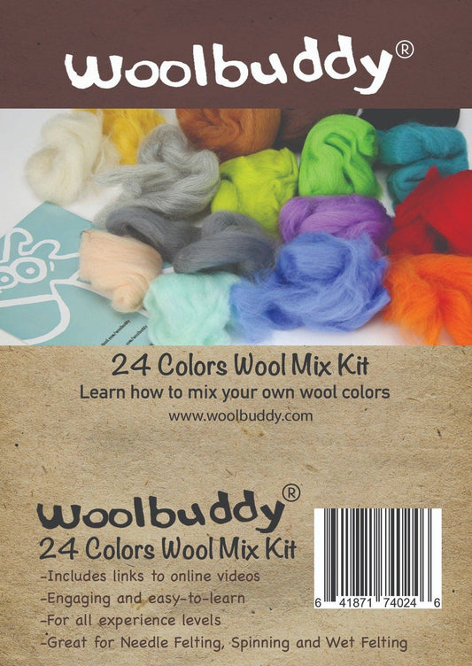 24 Colors Wool Mix Kit - homesewn