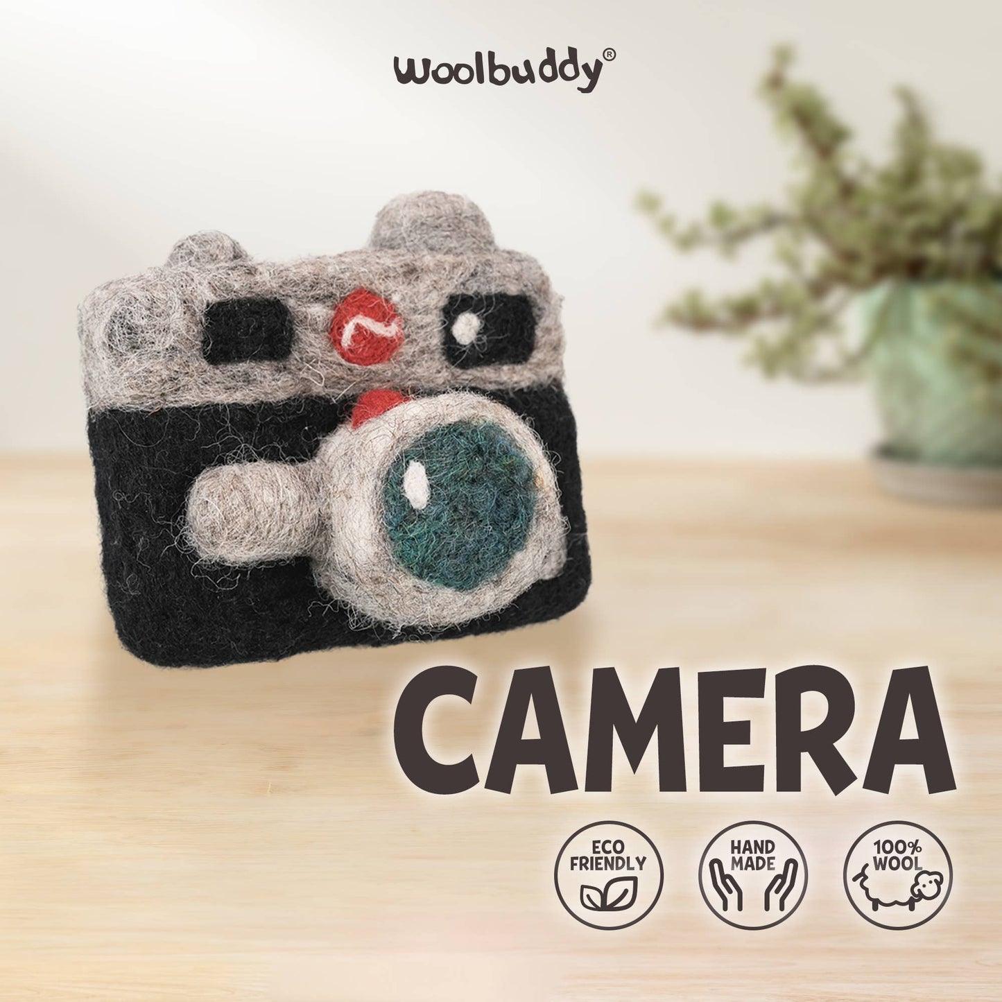 Beginner Camera Needle Felting Kit – DIY Craft Gift