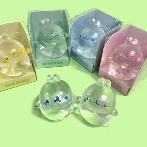 Molang Clear Mochi Squishy Figure Fidget- Stress Relief