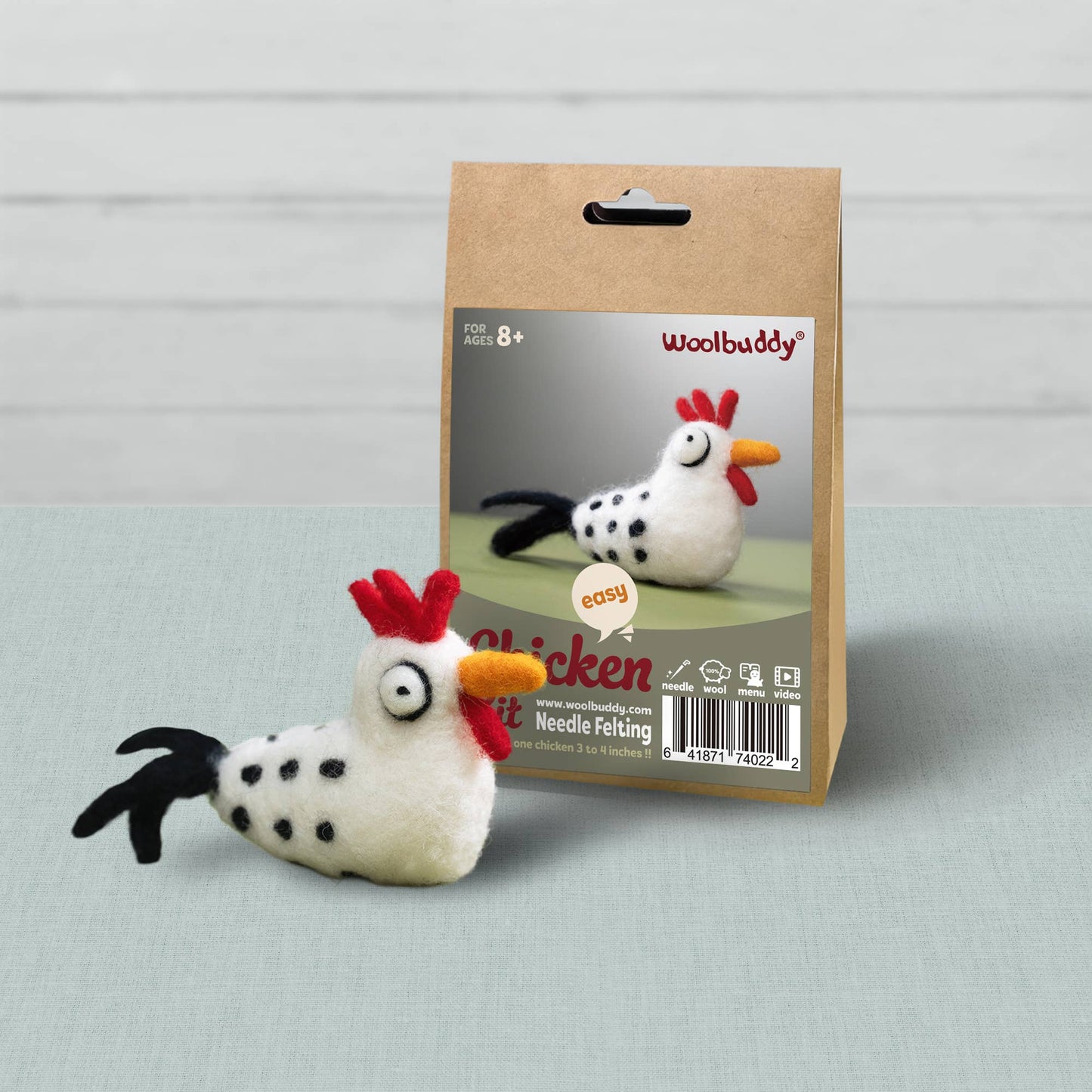 Beginner Chicken Needle Felting Kit – DIY Craft Gift