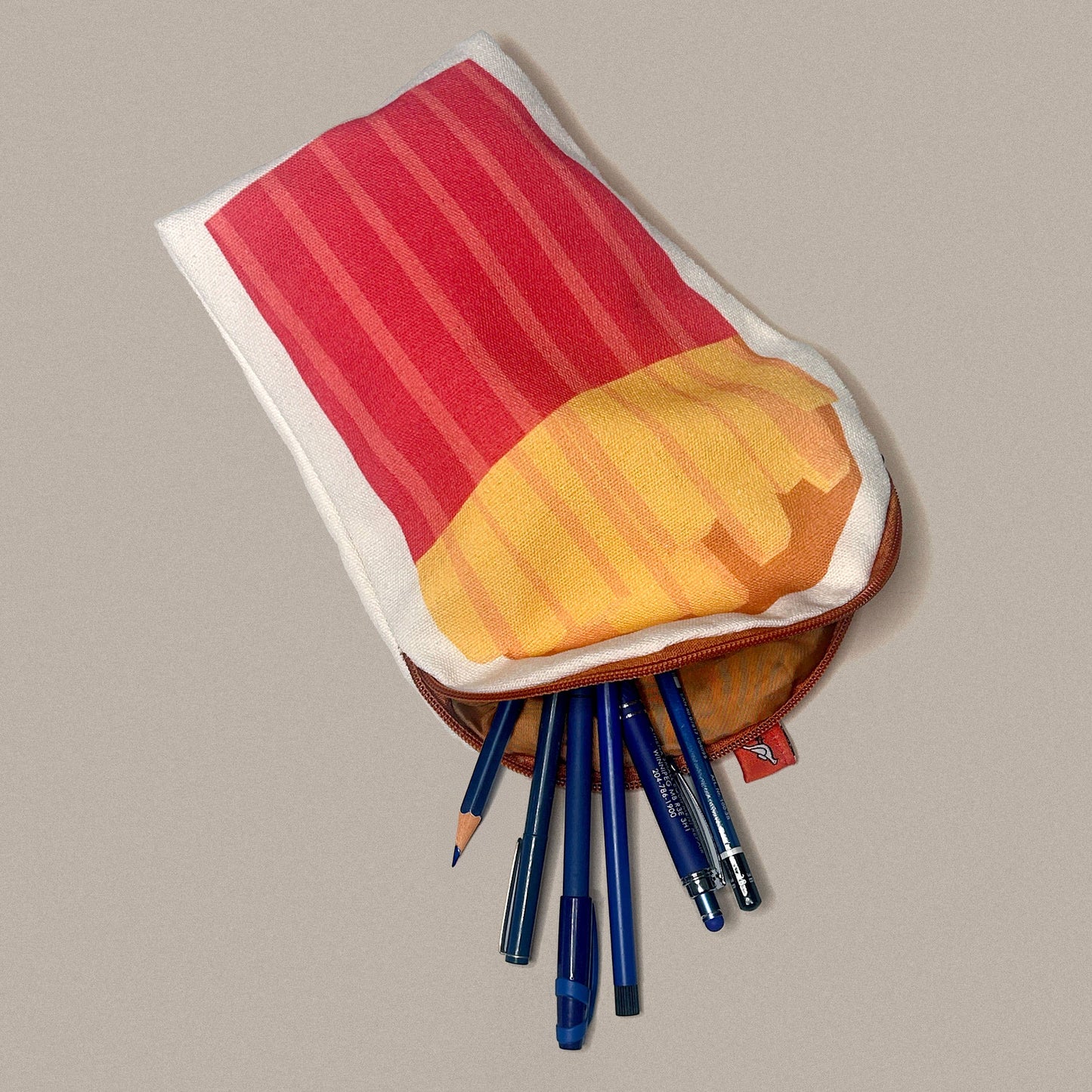Fries Canvas Zipper Pouch/Pencil Case
