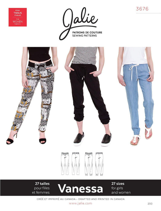 3676 // VANESSA Fluid Pants - PDF PATTERN - homesewn
