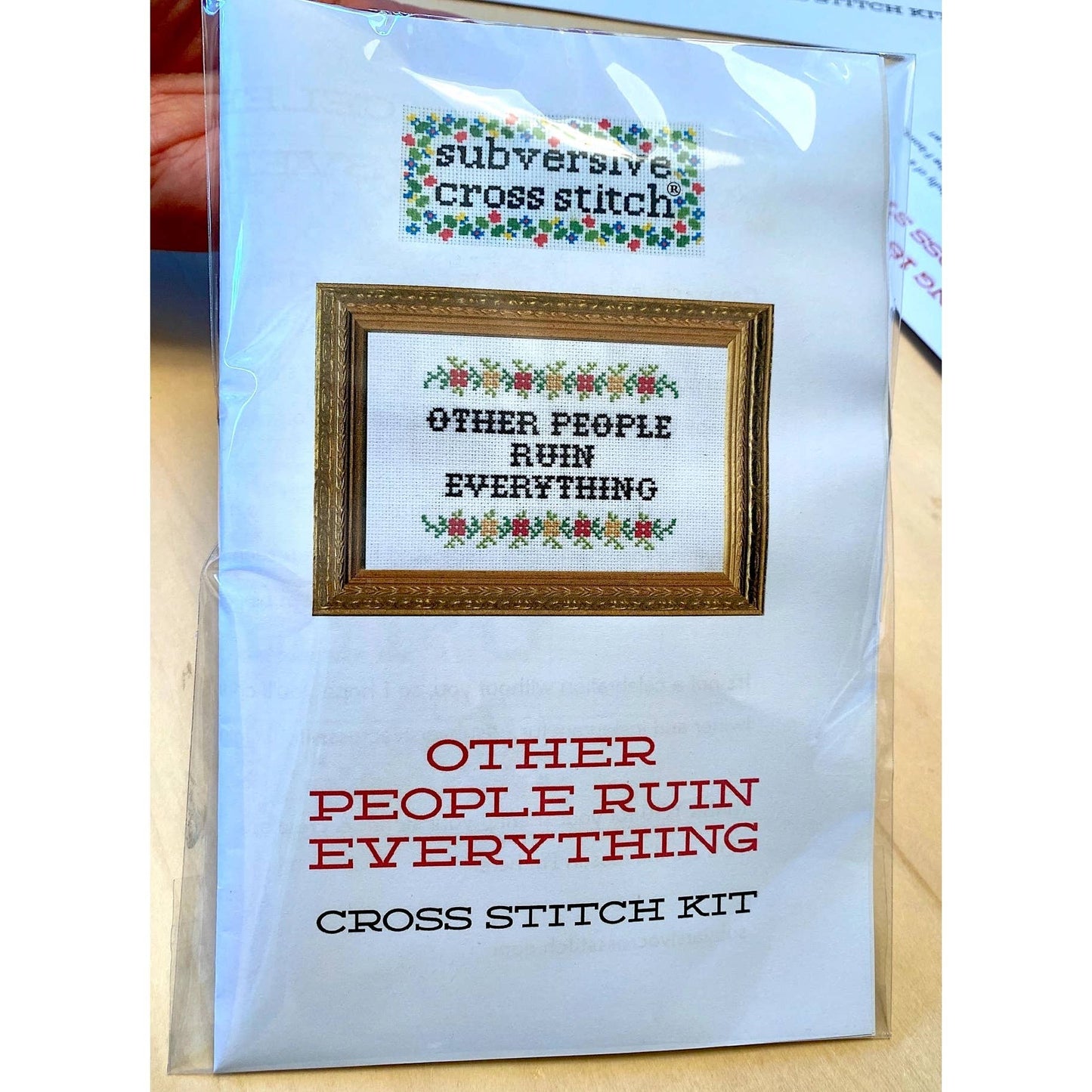 This Too Shall Pass Deluxe Cross Stitch Kit - homesewn