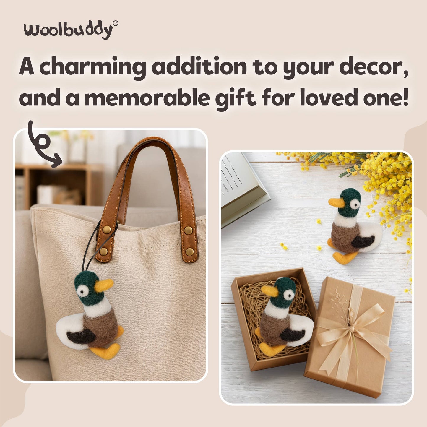 Beginner Duck Needle Felting Kit – DIY Craft Gift