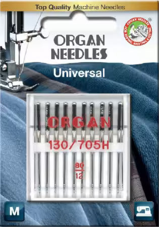 Sewing Machine Needles - Organ Universal 80/12 10pk