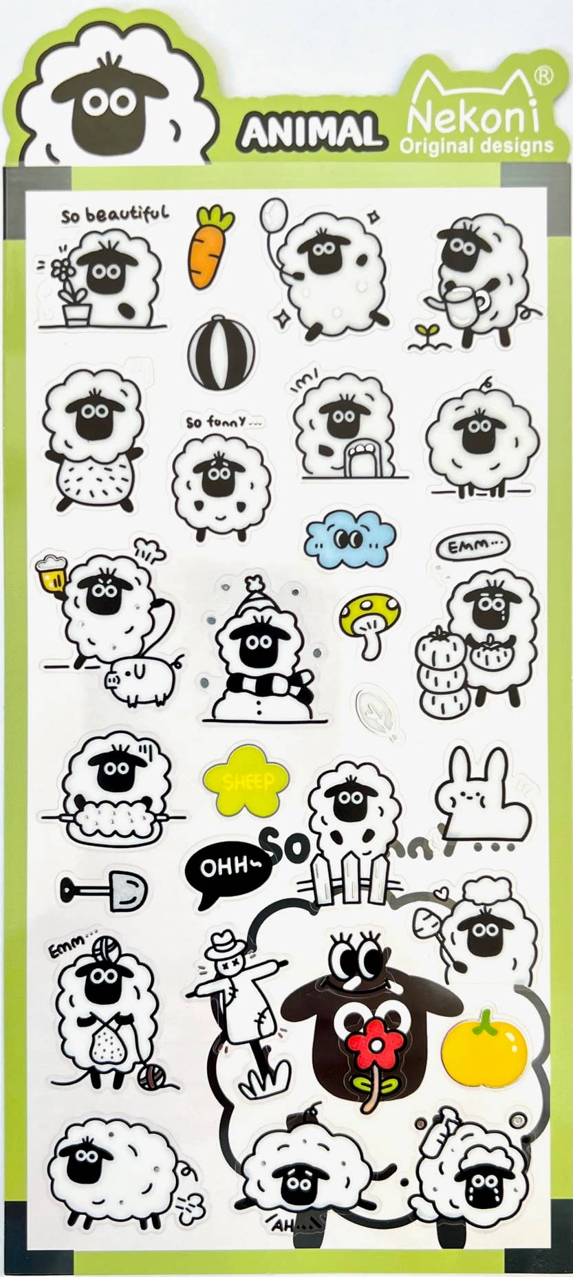 51144 SHEEP ANIMAL STICKERS - homesewn