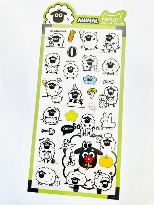 51144 SHEEP ANIMAL STICKERS - homesewn