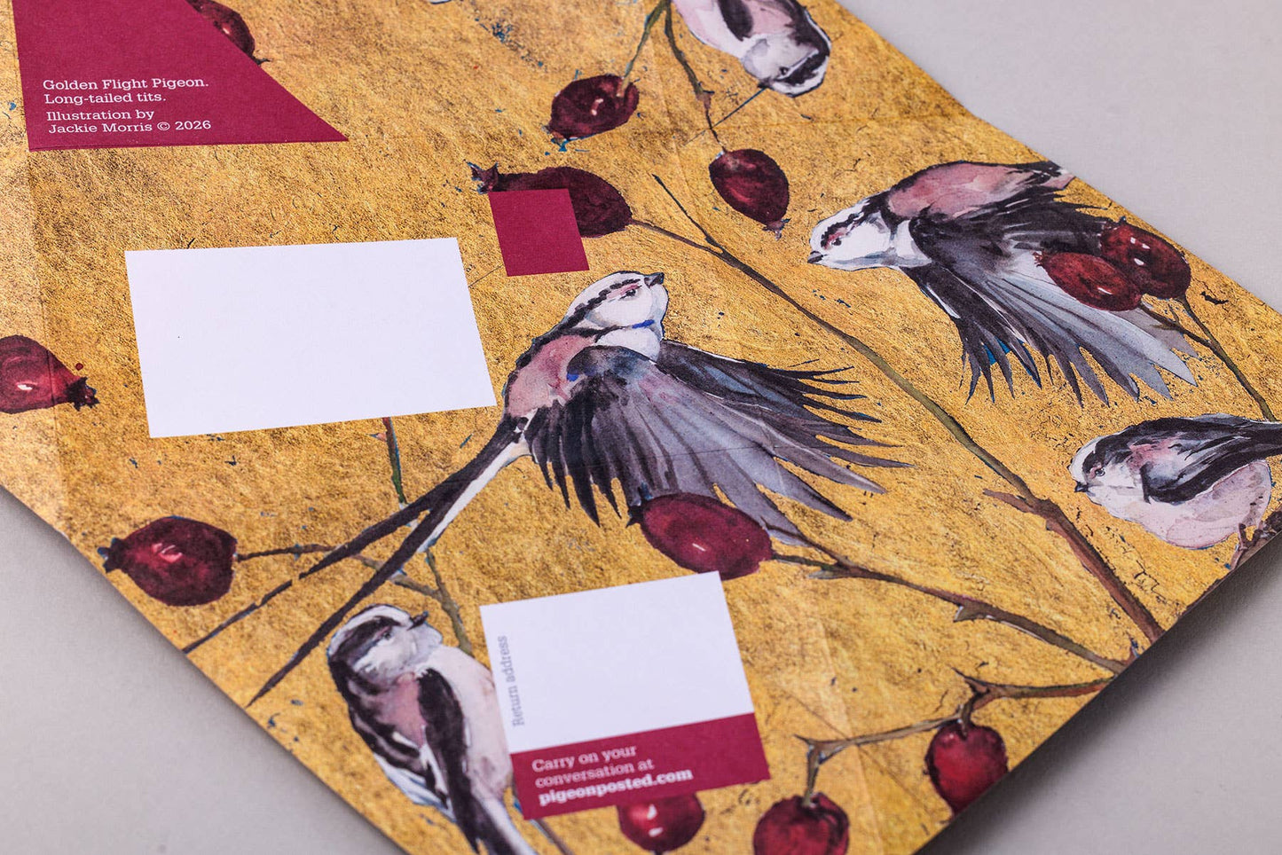 Golden Flight Pigeon, Folding Letter Set – pack of 6 (US)