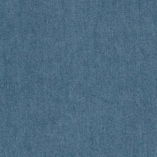 56" Wide Indigo Denim 6.5 oz - Light Indigo Washed - 100% Cotton - homesewn