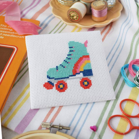 Rollerboot Mini Cross Stitch Kit
