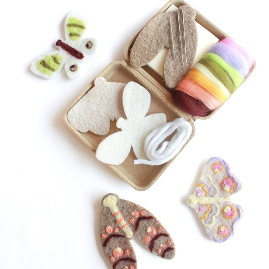 Mini Moth Felting Craft Kit by Sheep Creek Studio