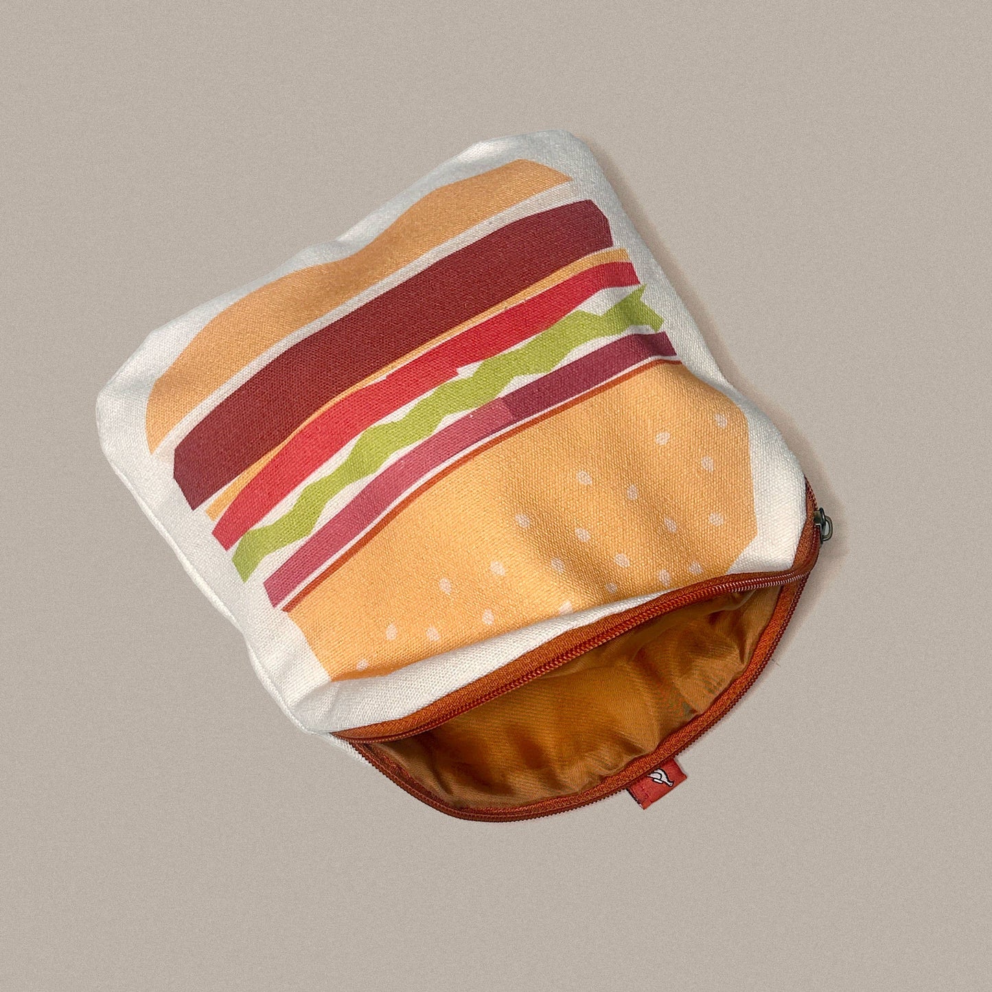 Hamburger Canvas Zipper Pouch/Pencil Case