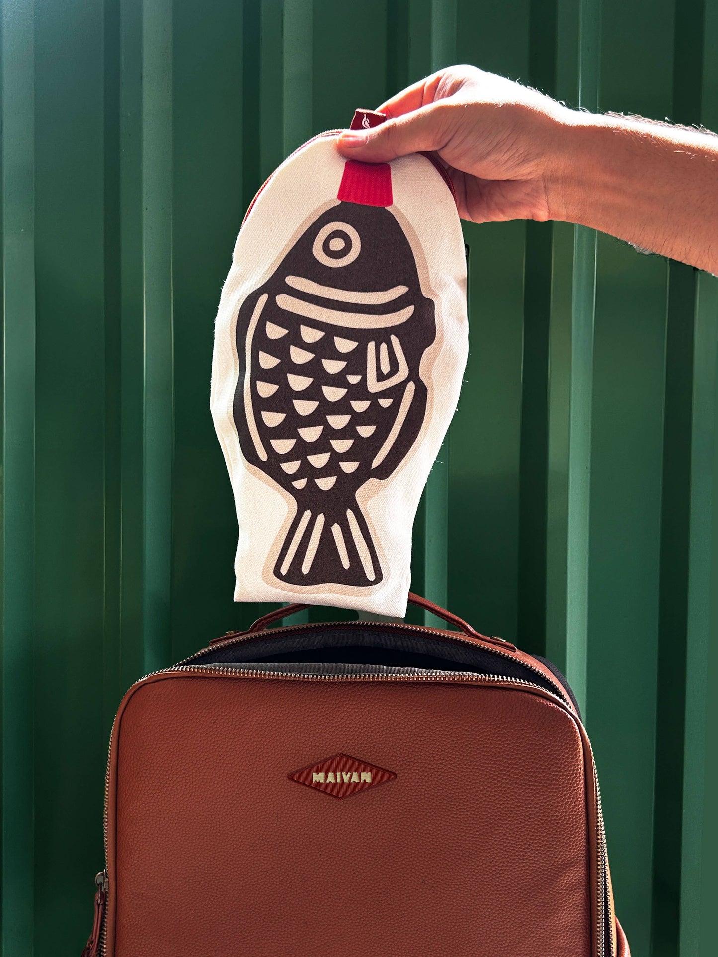 Soy Fish Canvas Zipper Pouch/Pencil Case