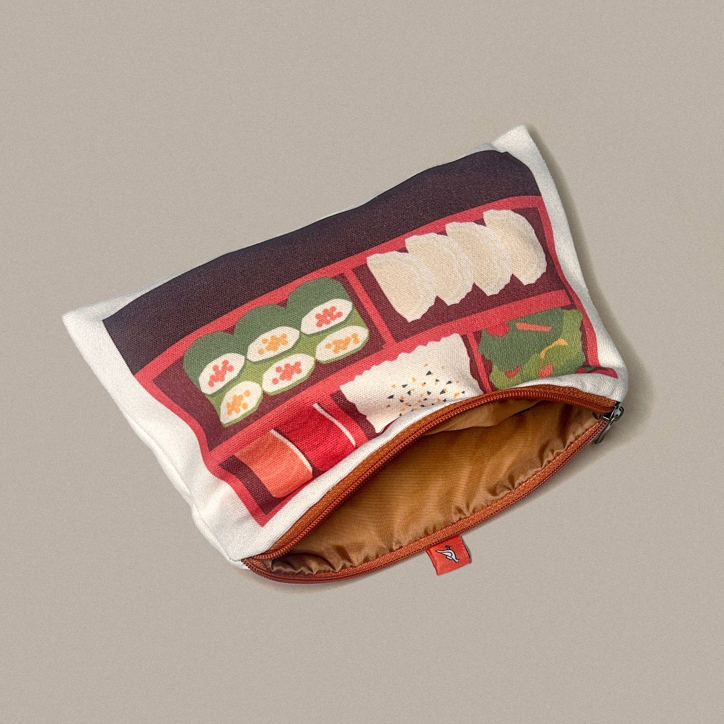 Bento Sushi Canvas Zipper Pouch/Pencil Case