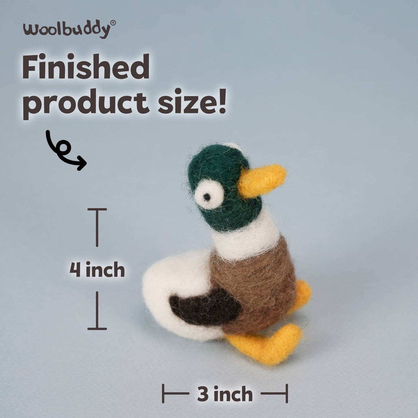 Beginner Duck Needle Felting Kit – DIY Craft Gift