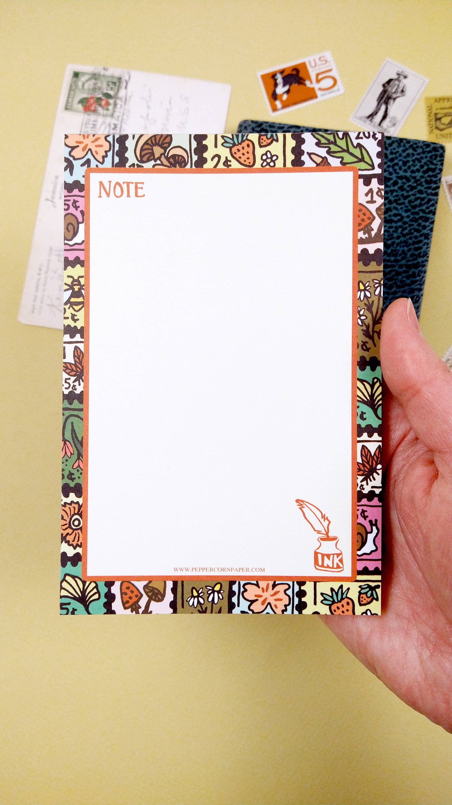 Postage Stamp Notepad
