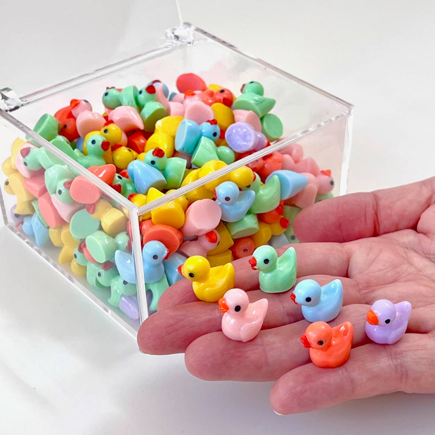 71911 Little Colorful Ducks Miniature Figurines - 200 - homesewn