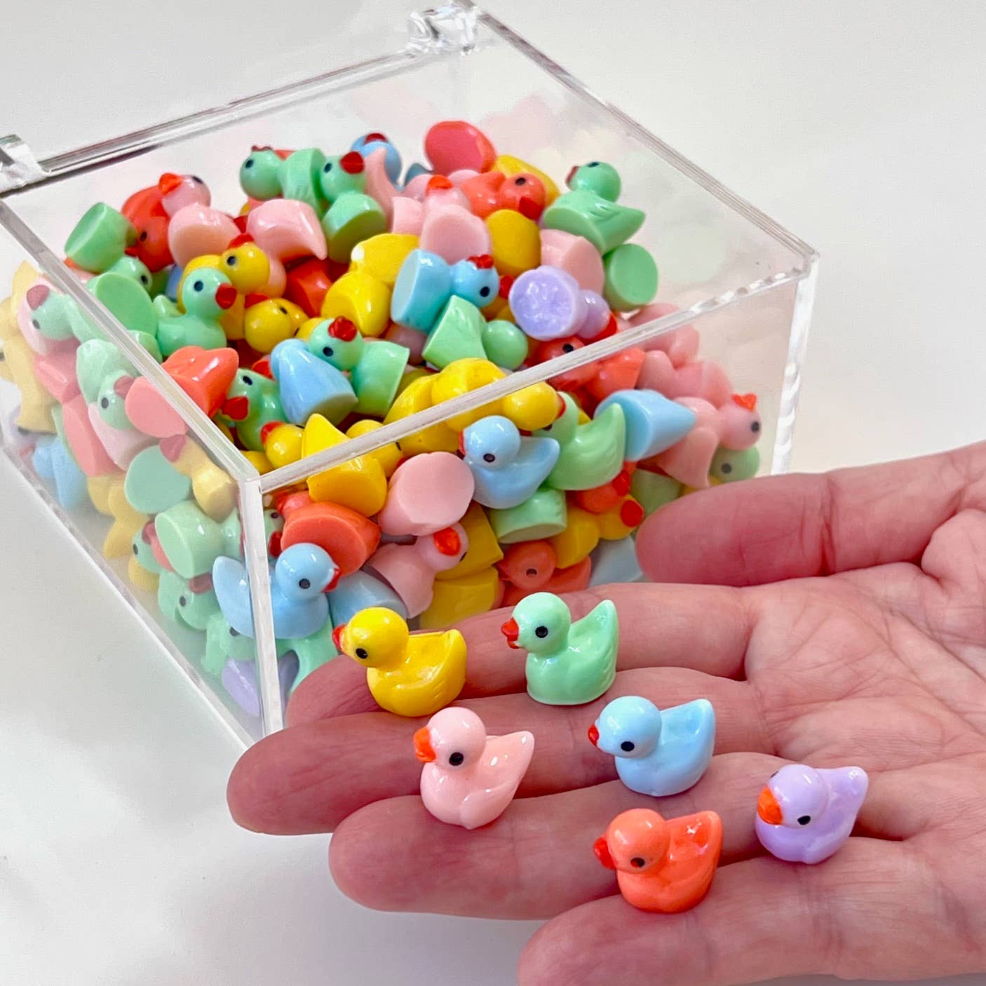 71911 Little Colorful Ducks Miniature Figurines - 200 - homesewn