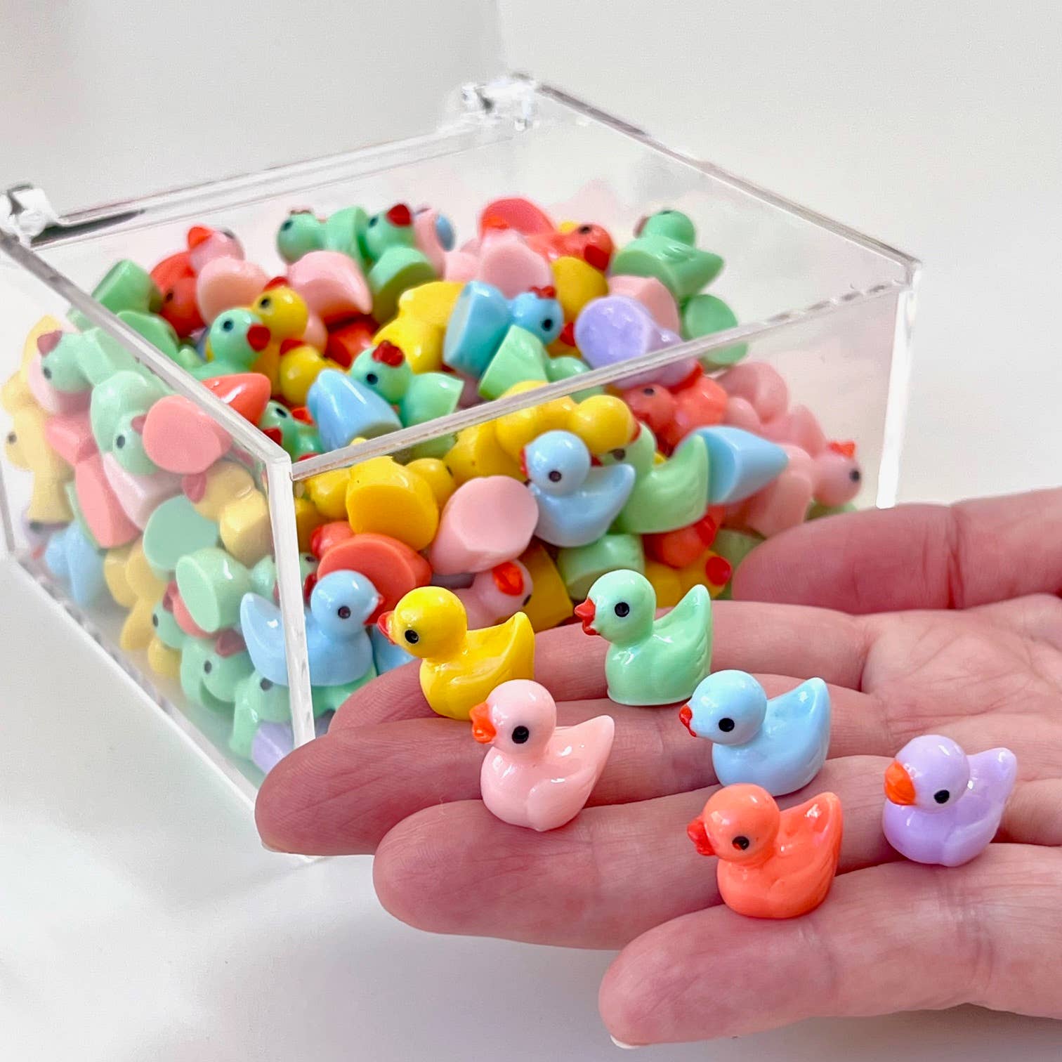71911 Little Colorful Ducks Miniature Figurines - 200 - homesewn