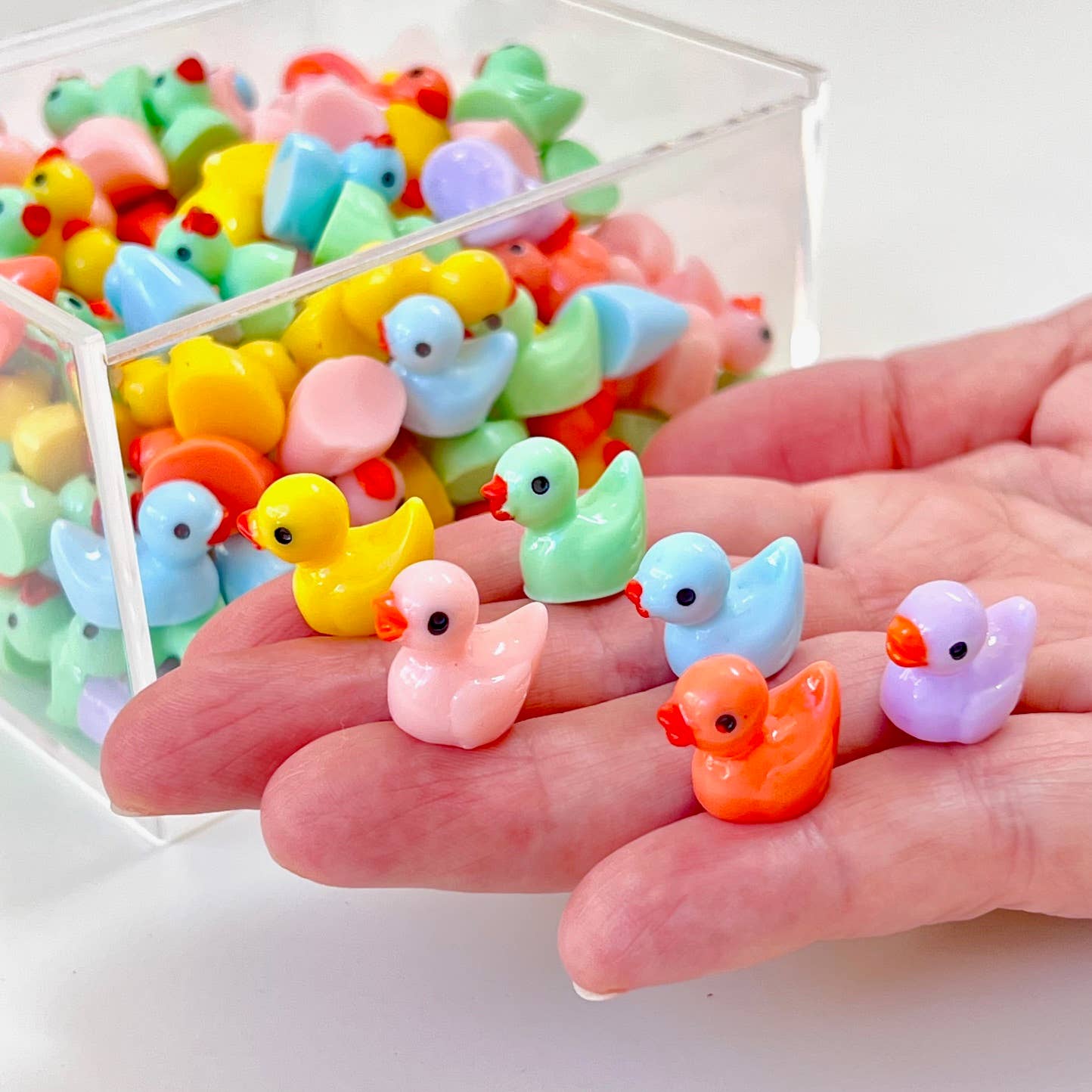 71911 Little Colorful Ducks Miniature Figurines - 200 - homesewn