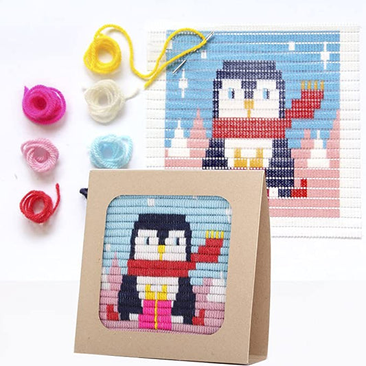 Kids Needlepoint Kit - Penguin