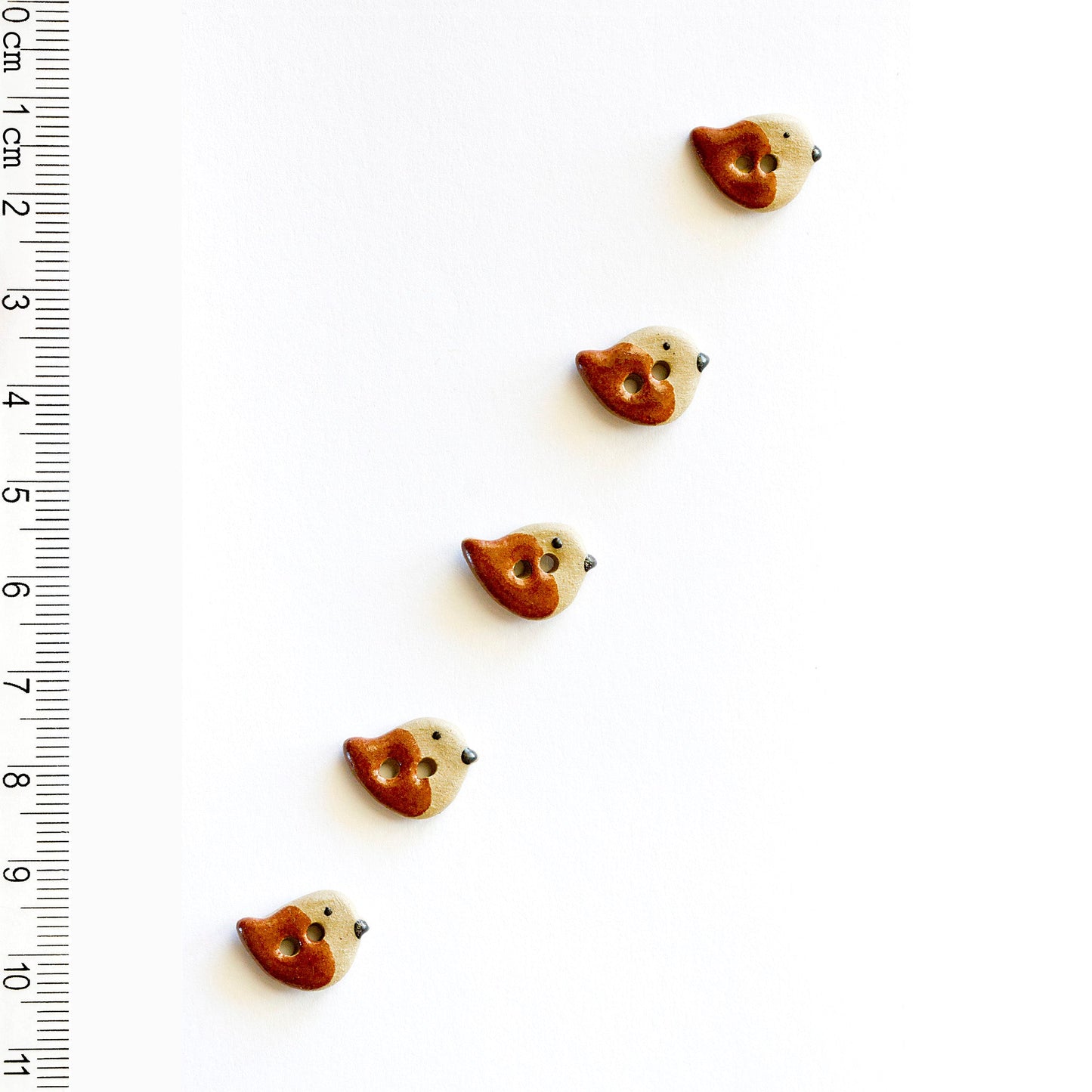L549 Brown Bird Buttons