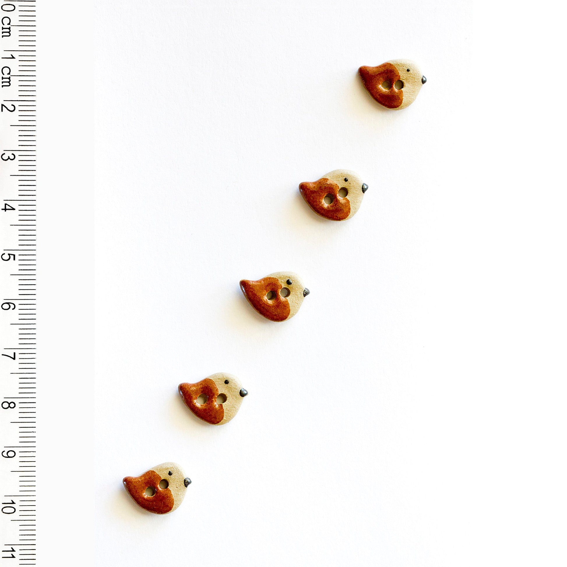 L549 Brown Bird Buttons