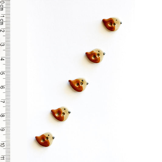 L549 Brown Bird Buttons