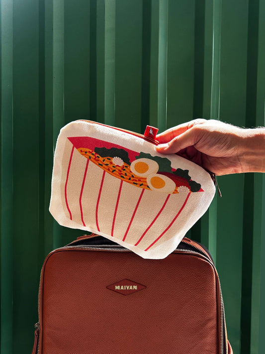 Ramen Bowl Canvas Zipper Pouch/Pencil Case