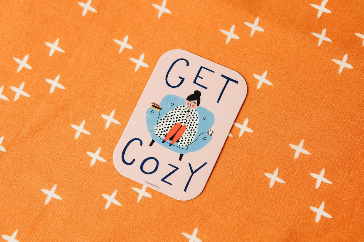 Get Cozy Vinyl Decal Sticker